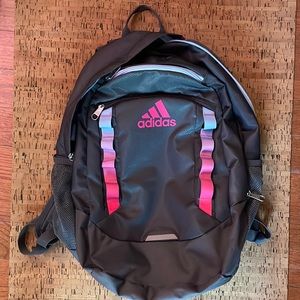 BNWT {Adidas} Excel V Gray and Pink Ombré Backpack